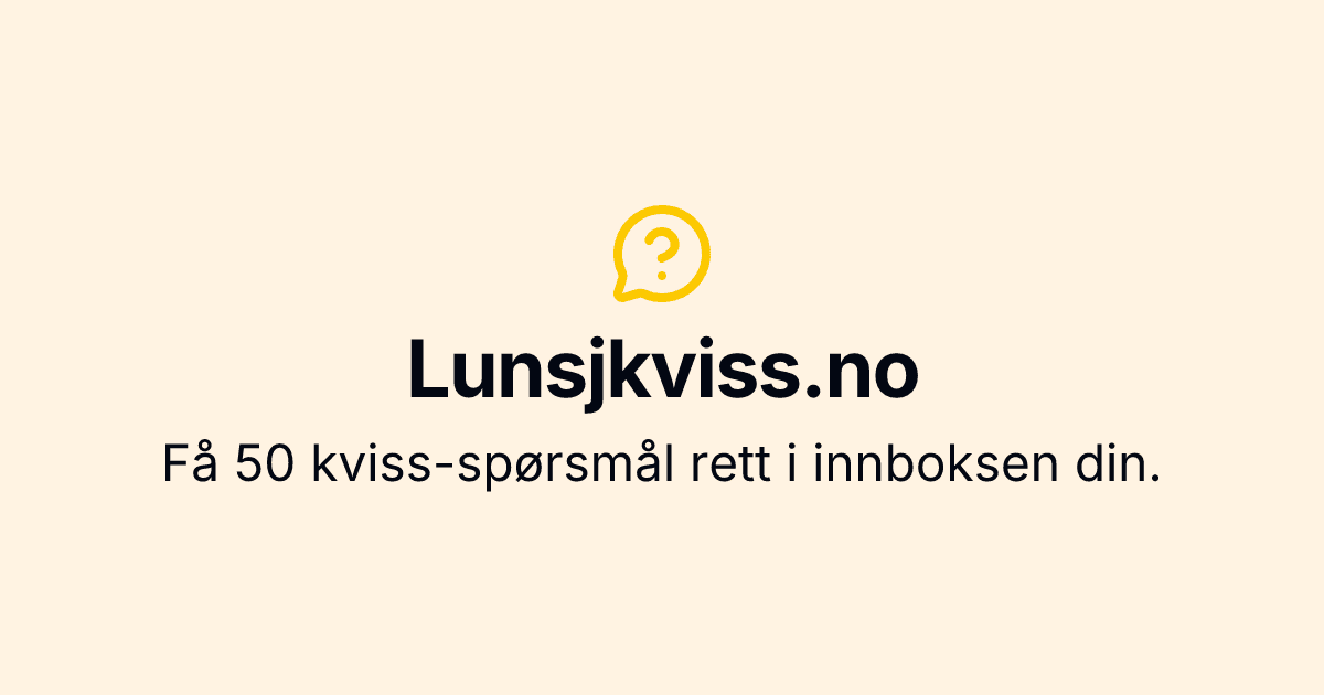 Lunsjkviss.no